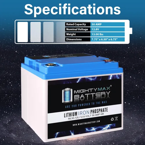 Miniatura 3 de Mighty Max Battery Batería de repuesto de litio de 12V, 50Ah, compatible con Tripp Lite Omni 750-4