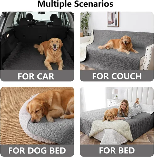 Miniatura 5 de Manta impermeable para perro, lavable, antideslizante, fundas de sofá para mascotas, resistentes al pelo de mascotas, para cama, silla, muebles