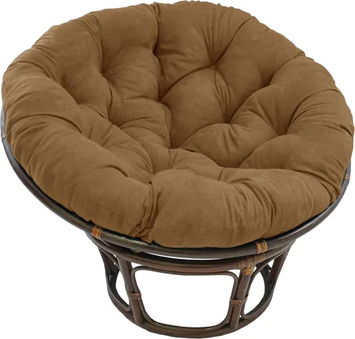 Miniatura 10 de Cojín de microgamuza para sillón papasan, color sólido, de Blazing Needles Vino tinto