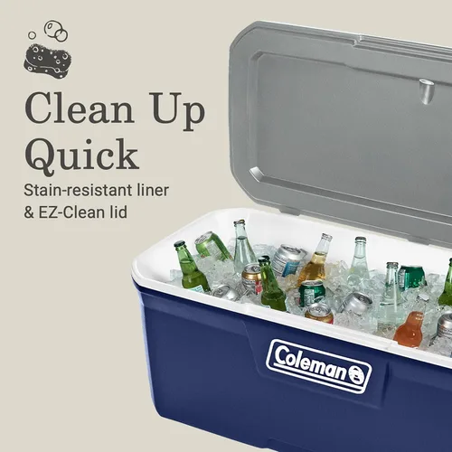Miniatura 6 de Coleman Classic Series - Hielera portátil con aislamiento, resistente a fugas, hielera dura para exteriores, mantiene el hielo hasta 5 días, Twilight