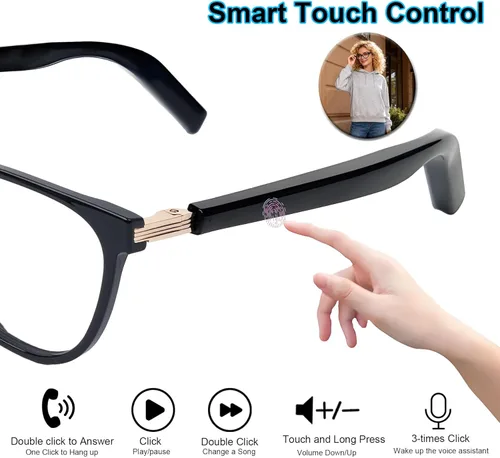 Miniatura 8 de Lentes inteligentes con lentes fotocromáticas para hombres y mujeres, con traducción de inteligencia artificial, con traductor, 164 idiomas, IP67