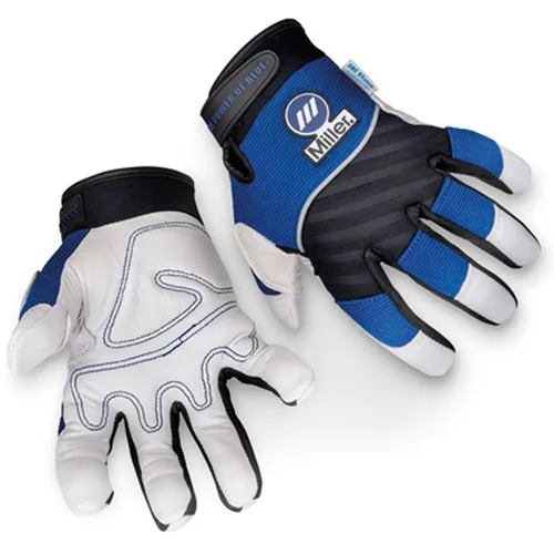 Miniatura 2 de Guantes de soldadura, 3-D, XL, ala, 5 pulgadas, PR, azul
