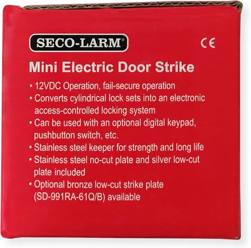 Miniatura 5 de Seco-Larm SD-991A-D1Q Enforcer Mini Cerradura Eléctrica de Puerta Sin Corte, Falla Segura