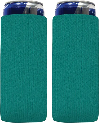 Miniatura 27 de QualityPerfection Fundas delgadas para enfriar latas, cerveza/energía (paquete de 6) para bebidas en blanco, 12 onzas, alta calidad, 0.157 in