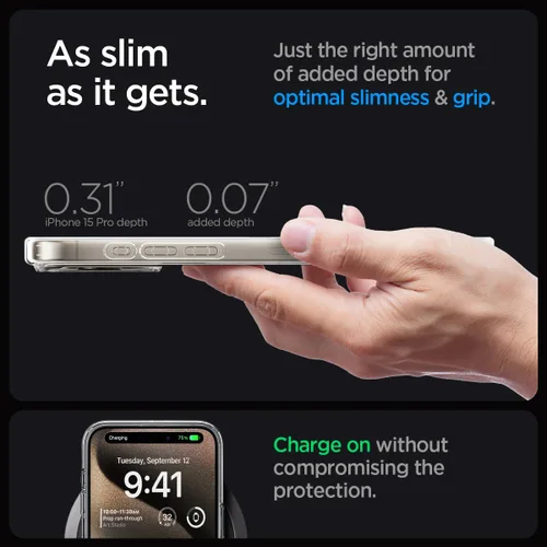 Miniatura 15 de Spigen Funda para iPhone 13 Mini, ultra híbrida MagFit [antiamarilleo] [compatible con Magsafe] - Transparente