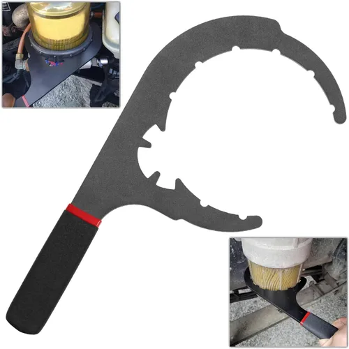 Llave de filtro de combustible diésel de metal 61090 de 5 pulgadas para Davco Diesel Pro 230, 232, 233, 234, 242, 243 y Shop Pro ST, Clase 4, 5 y 6