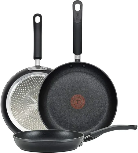 Miniatura 10 de T-fal E93808 Sartén antiadherente profesional, Utensilios de cocina antiadherentes, Sartén de 12.5 pulgadas, Indicador de calor termo-spot, Negro