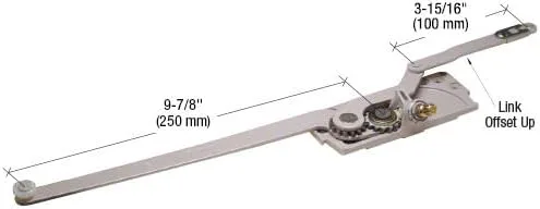 Miniatura 3 de CRL Mecanismo de mano derecha solo para operador de ventana abatible de doble brazo Entrygard por CR Laurence