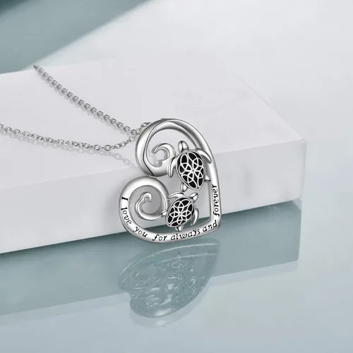 Miniatura 2 de ONEFINITY ElephantOwlHorseDragonWolfTurtle Necklace Sterling Silver Celtic Knot Pendant Necklace Animal Jewelry Gifts fro Women Mom