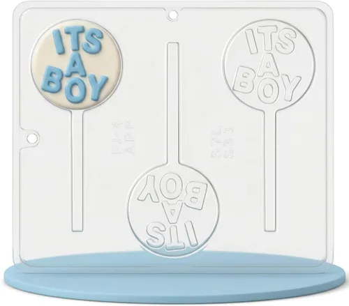 Miniatura 4 de Molde de caramelo de chocolate con piruleta "It's A Boy" Baby Shower 691