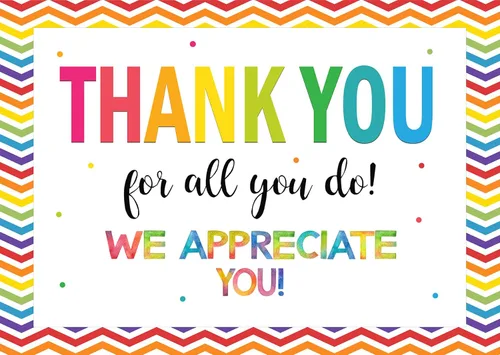 Telón de fondo de 7 x 5 pies con texto en inglés "We Appreciate You", personal de graduación, maestros, médicos, jubilación, fondo de fotos,