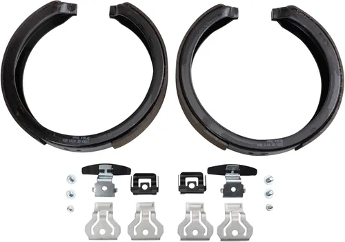 Miniatura 7 de TRQ Kit de pastillas de freno y rotor Posi trasero premium con zapatas de estacionamiento para camión GM SUV