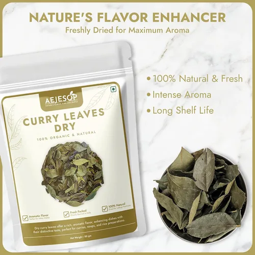 Miniatura 4 de AEJESOP Curry Leaves dried, Curry Leaf from India, 1.76oz(50 g)