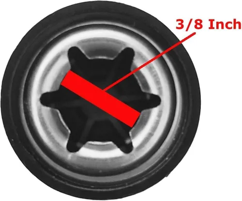 Miniatura 3 de Quadrapoint Tapacubos para bicicleta/triciclos compatibles con la popular marca Red Wagon, se adapta a ejes de 3/8 de diámetro (negro)