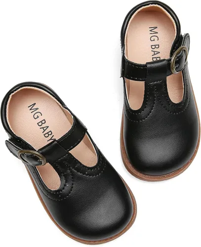 Miniatura 3 de DADAWEN - Zapatos de correa de vestir planos para niña, clásicos, para usar con el uniforme escolar