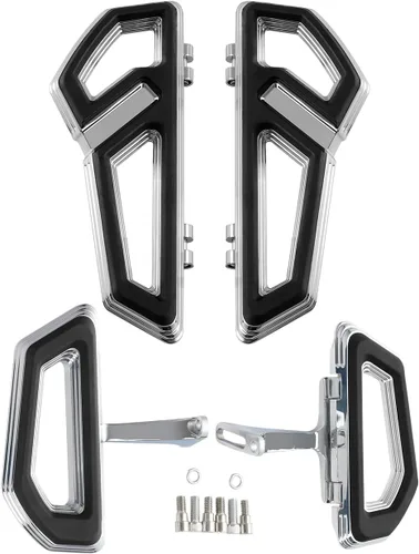 Miniatura 10 de TCT-MOTORPARTS Alforjas delanteras para el conductor y pedales de piso para Harley Touring Road King Road Glide Street Glide Electra Glide 1986-2025