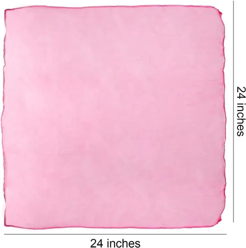 Miniatura 8 de Colovis 24 Inches Square Dance Scarves, 12 Colors Juggling Scarf Props Magic Trick Silk Play Scarves Music Movement Scarf