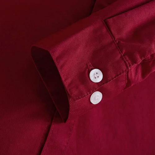 Miniatura 7 de Spring&Gege Camisas de vestir de manga corta para niños Uniforme formal tejido sólido