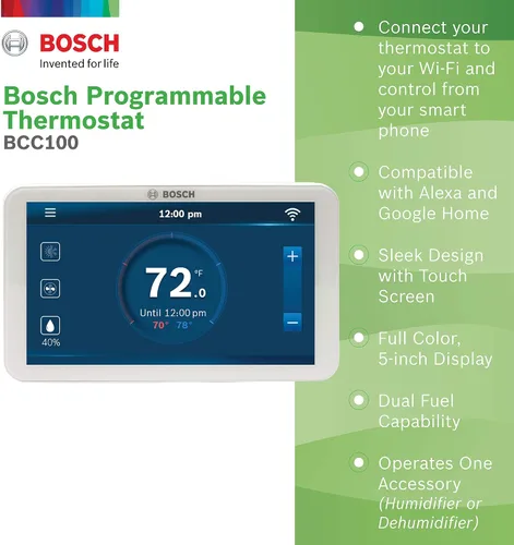 Miniatura 2 de Bosch termostato con control y conexión Wi-Fi.