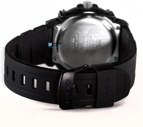Miniatura 8 de Casio HDA600B-7BV Reloj de cuarzo de resina negra para hombre con esfera blanca, Azul, Reloj analógico, reloj de cuarzo