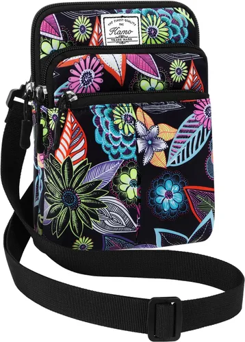 Miniatura 37 de Kamo Bolso Multifuncional para Teléfono de Un Solo Hombro, Bolso de Cintura para Teléfono, Bolso Diagonal Cruzado, Estuche para Teléfono Inteligente