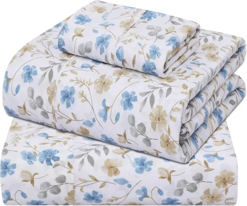 Miniatura 36 de ZOYER Sábanas de percal 100 % algodón tamaño King, refrescantes y transpirables para personas que duermen con calor, ropa de cama crujiente
