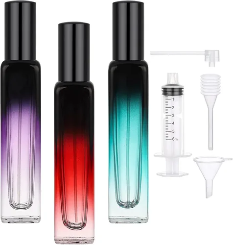 Miniatura 12 de Segbeauty Botella de perfume de viaje de 0.5 onzas líquidas, recargable, 2 atomizadores de perfume vacíos, dispensador de colonia portátil de 0.5
