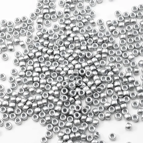 Miniatura 29 de 1000 piezas de cuentas de pony acrílicas de un solo color de 6 x 9 mm a granel para hacer joyas, aretes, trenzado de cabello Azul Oscuro