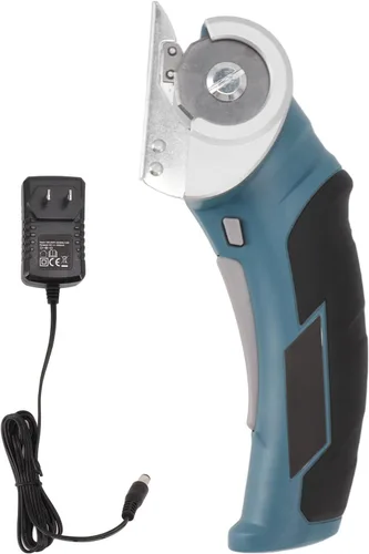 Miniatura 9 de Tijeras eléctricas inalámbricas, cortador de cartón giratorio potente, tijeras de tela profesionales resistentes para manualidades, costura, cartón