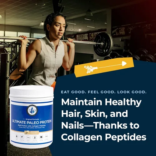 Miniatura 6 de Ultimate Paleo Protein Polvo Proteína de carne de res alimentada con pasto prémium con péptidos de colágeno Apto para paleo, sin gluten, apto