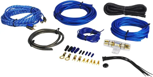 Miniatura 3 de Rockville Paquete RTB80A: tubo de graves de subwoofer alimentado por RMS de 8 pulgadas y 400 vatios de pico de 400 vatios, kit completo de cables