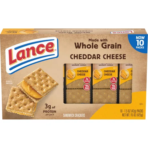 Miniatura 32 de Lance Galletas tipo sándwich, hechas con galletas integrales, mantequilla de maní, 10 paquetes individuales
