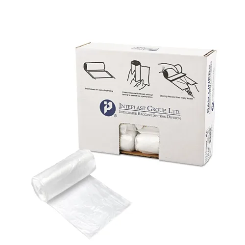 Miniatura 20 de Inteplast Group - Bolsas de basura comerciales de alta densidad, 60 L, 8 micrones, 61x83.8 cm, color negro, 50 bolsas/rollo, 20 rollos/cartón