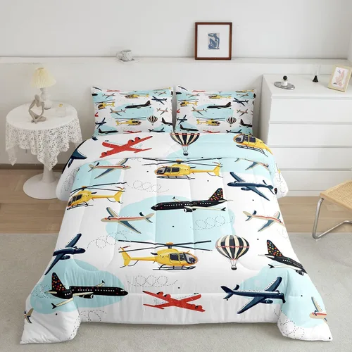 Miniatura 9 de Betta - Juego de ropa de cama de peces siameses coloridos de lucha contra el agua, juego de edredón de animales submarinos para niños y adultos