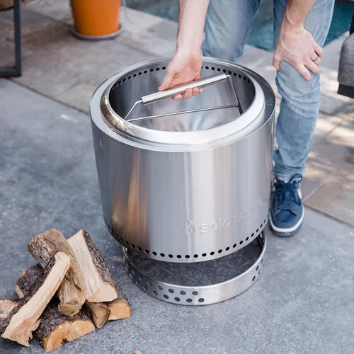 Miniatura 6 de Solo Stove Bonfire Pit Handle Accesorio gran portátil para acampar al aire libre, herramienta para transportar equipos de campamento estufas