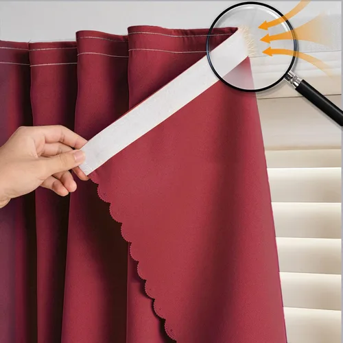Miniatura 10 de Cortinas autoadhesivas, sin taladrar, sin varilla, cortinas opacas fáciles de instalar para persianas de ventana, dormitorio