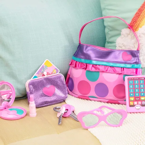 Miniatura 9 de Battat – Play Circle – Set de maquillaje y belleza – Accesorios de moda para disfrazarse – Juego de simulación – Set de cartera de princesa – Para