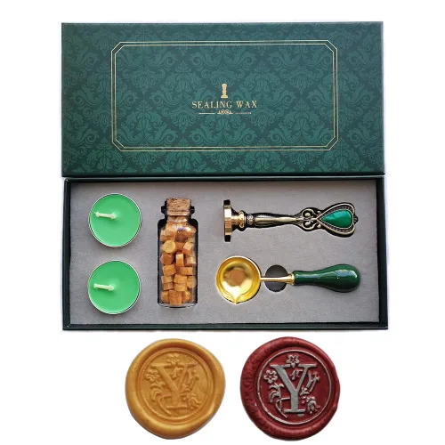Miniatura 26 de Fancy Letters S - Juego de sellos de cera personalizados, sello de cera para tarjetas de cartas invitaciones letras S
