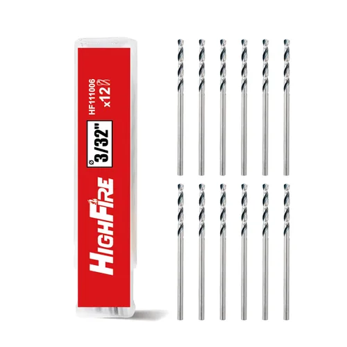 Miniatura 8 de HIGHFIRE Juego de 115 brocas de cobalto M35 HSS, juego de brocas de giro Jobber, punto dividido de 135 grados, fraccionario de 1/16"-1/2", letra A