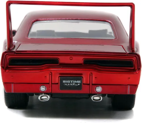 Miniatura 4 de Jada Toys Fast & Furious Dom's Dodge Charger Daytona - Coche fundido a presión, escala 1:24, color rojo (97060)