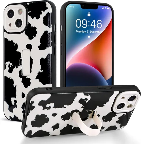 Miniatura 111 de Funda compatible con iPhone 17 Pro Max con correa de mano para los dedos, funda de teléfono con estampado de leopardo y guepardo para mujeres