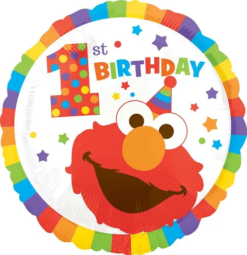 Miniatura 3 de Anagram Party Supplies - Ramo de globos de 1er cumpleaños de monstruo de galletas Elmo y amigos