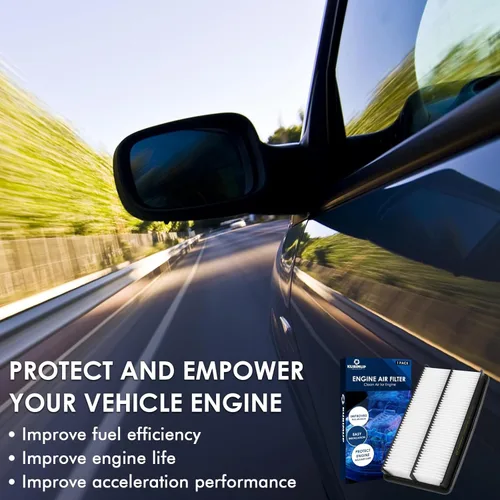 Miniatura 6 de KURIMUP Filtro de aire de repuesto para motor CA10013, filtración eficiente que ofrece un 99% de purificación de aire, apto para Honda Odyssey