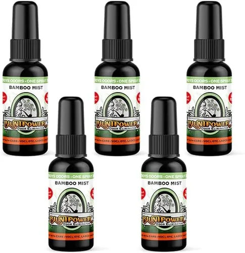 Miniatura 7 de BluntPower (niebla de bambú, paquete de 3) - Eliminador de olores concentrado y aceite difusor - Desodorizador de habitación, eliminador de olores