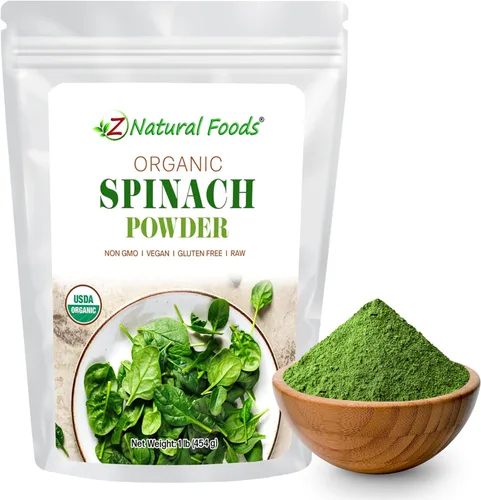 Miniatura 8 de Z Natural Foods Polvo de zanahoria orgánico, polvo de superalimento natural para la visión y la salud del corazón, ideal en jugos, batidos