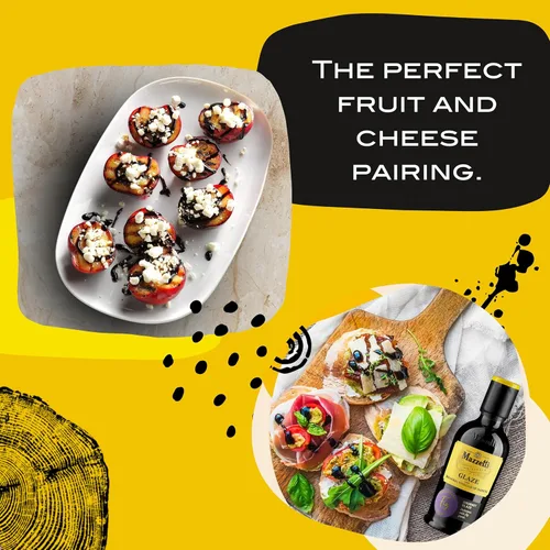 Miniatura 5 de Mazzetti Vinagre balsámico de Fig Glaze de Modena PGI, 7.3 onzas líquidas, versátil, grueso y rico, perfecto para rociar, queso y frutas, fabricado