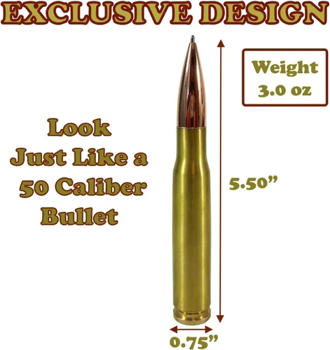 Miniatura 4 de Bolígrafo táctico recargable calibre 50, dorado