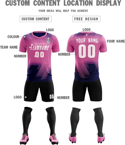 Miniatura 3 de Camiseta de fútbol personalizada con logotipo de cualquier nombre, camiseta de fútbol personalizada para hombres, mujeres y jóvenes