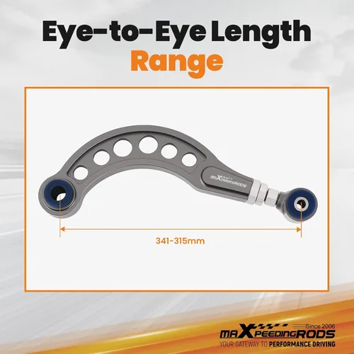 Miniatura 4 de maXpeedingrods Brazos de inclinación ajustables para Honda Civic 2006-2015 Coupe Sedan Acura CSX-S, kit de brazo de control superior trasero de -3°