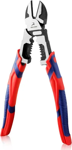 Alicates de corte lateral diagonal de 9 pulgadas Pelacables Pelacables Multiuso Pelacables de alto apalancamiento Cortador Crimper Cortador Alicates